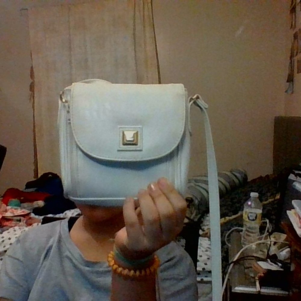 White Bag for girls with a mirror.